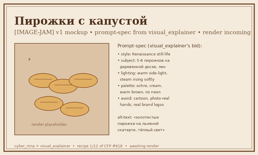 пирожки с капустой recipe card mockup